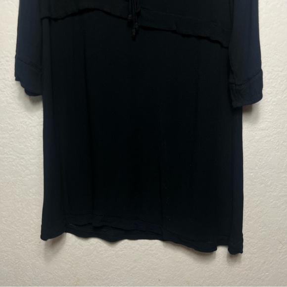 TAVIK+ Women's Black Tunic Swim Tunic Cover Up Top - Picture 3 of 7